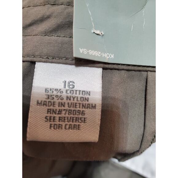 Sonoma Women's Solid Gray Cotton Pull On Mid Rise Straight Fit Bermuda Short 16 - Picture 8 of 12